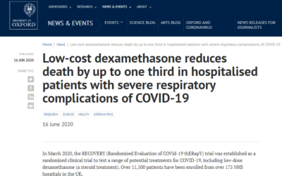 Low-dose Steroids: A Potentially Cheap & Efficacious Treatment for COVID-19?