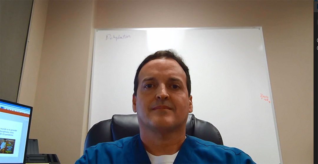 Frank Aviles Meets Educational Needs with Virtual Wound Rounds