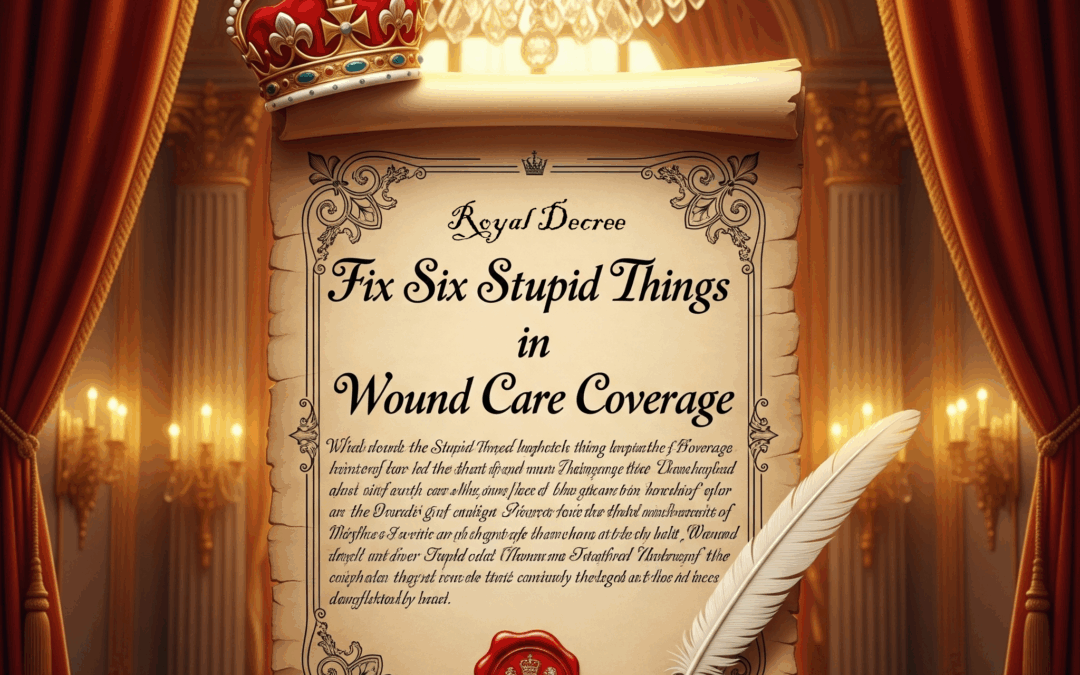 If I Were Queen I Would Fix These Six Stupid Things in Wound Care